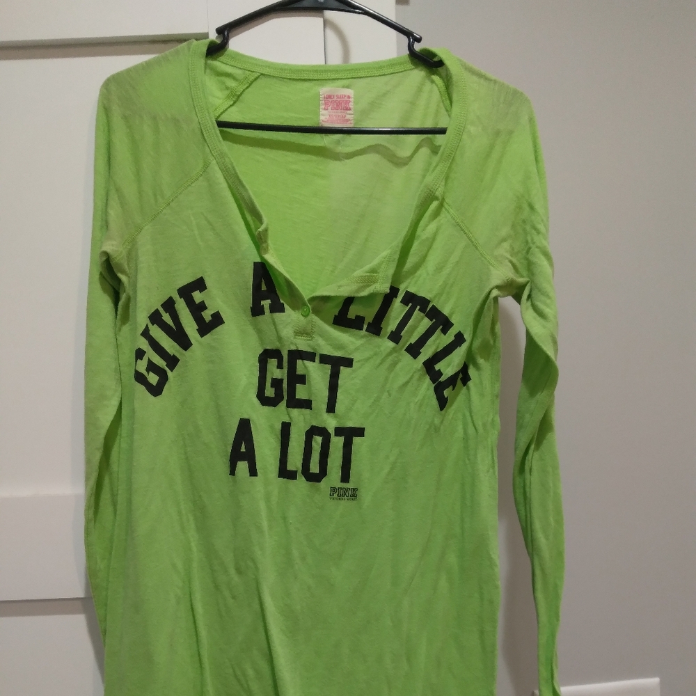 VS PINK sleep shirt